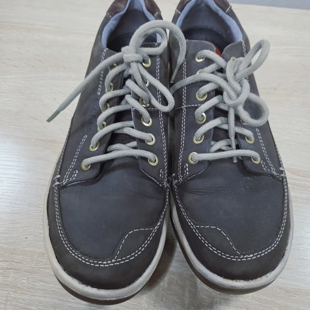 Keen (Men's Size 10) Glenhaven Sneaker Brown Leather Casual Comfort Shoes‎